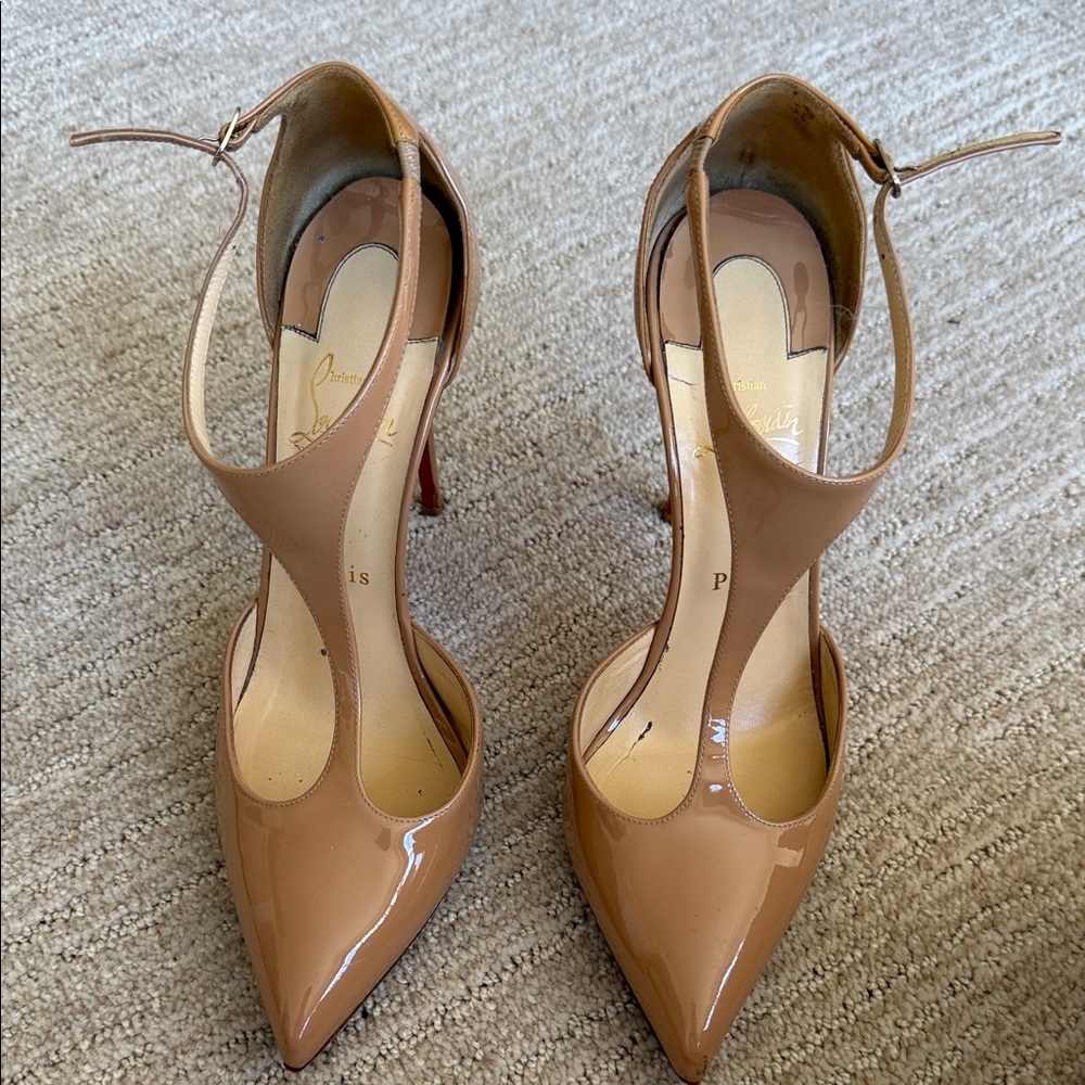 Christian Louboutin Tan Heels